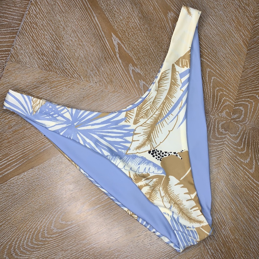 AERIE Leaf Print Cheekier Plus Size Swim Bottom XXL